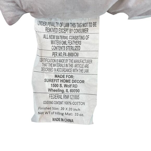 Santa Claus Feather Decorative Throw Pillow 20"x20" Red Velvet Embroidered Holly - Picture 11 of 11